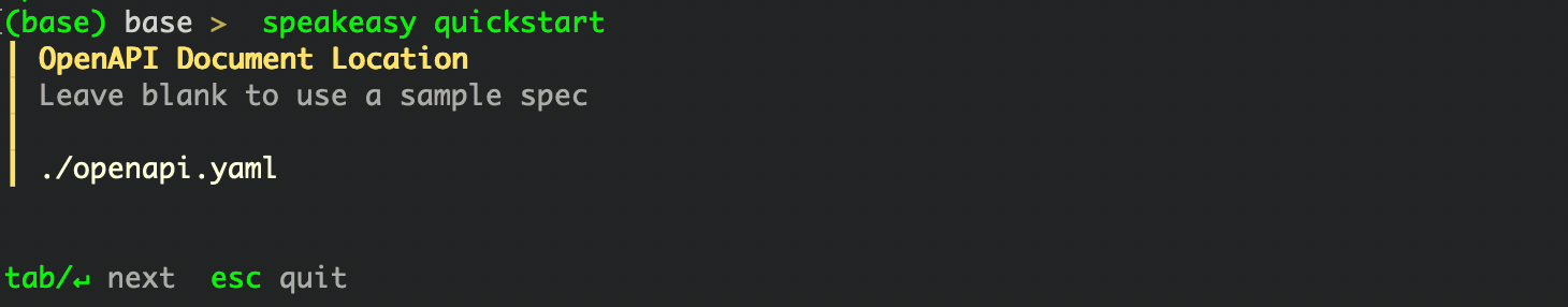 OpenAPI document path